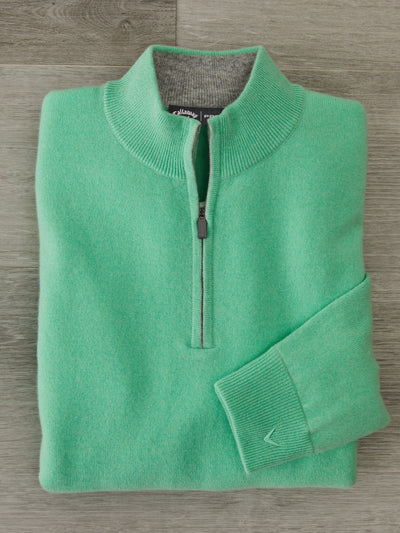 Mens Premium Cashmere 1/4-Zip Golf Sweater-Sweaters-Mantis-S-Callaway