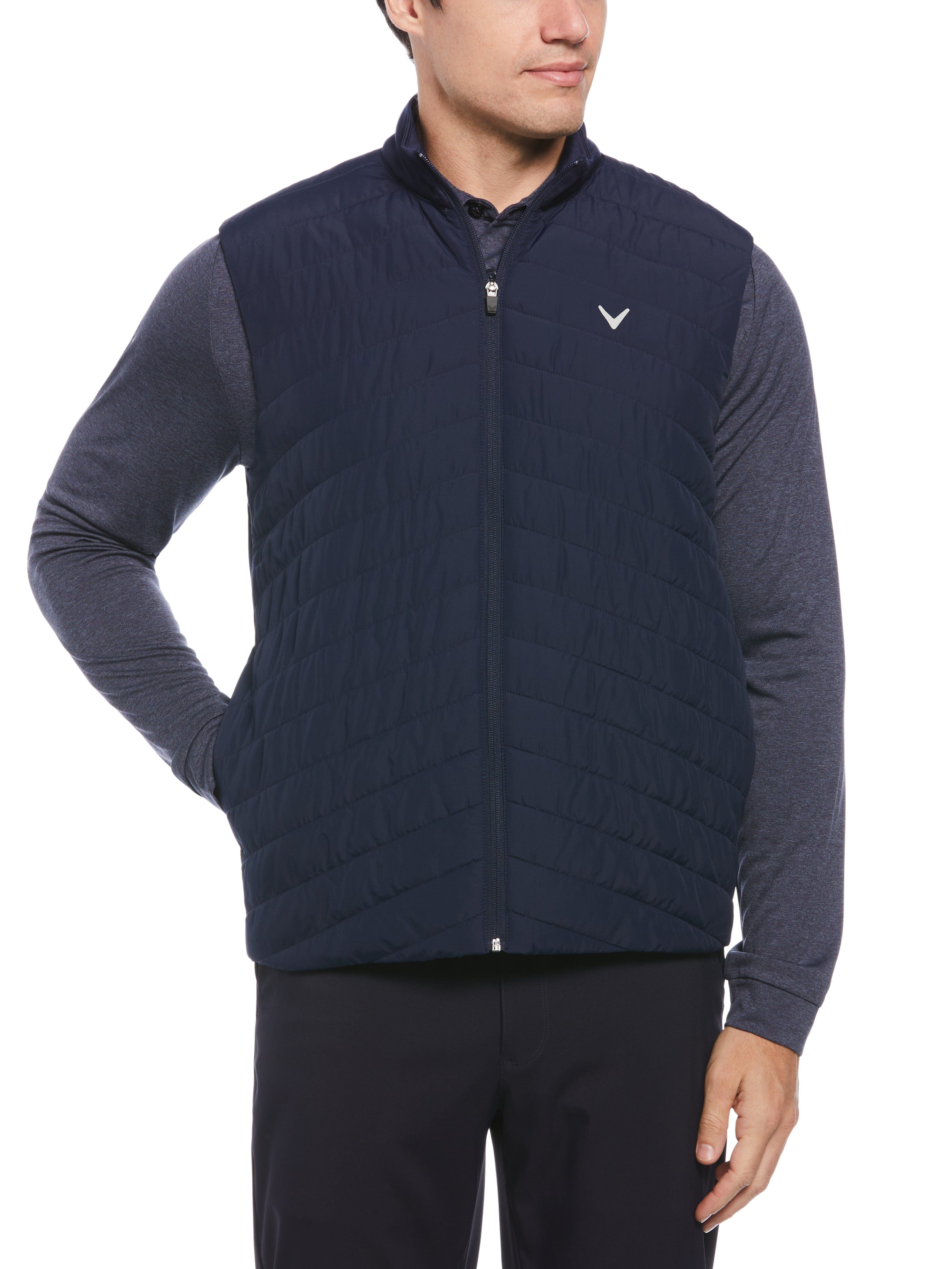 Mens Quilted Full Zip Puffer Golf Vest – Callaway Apparel - Main Image