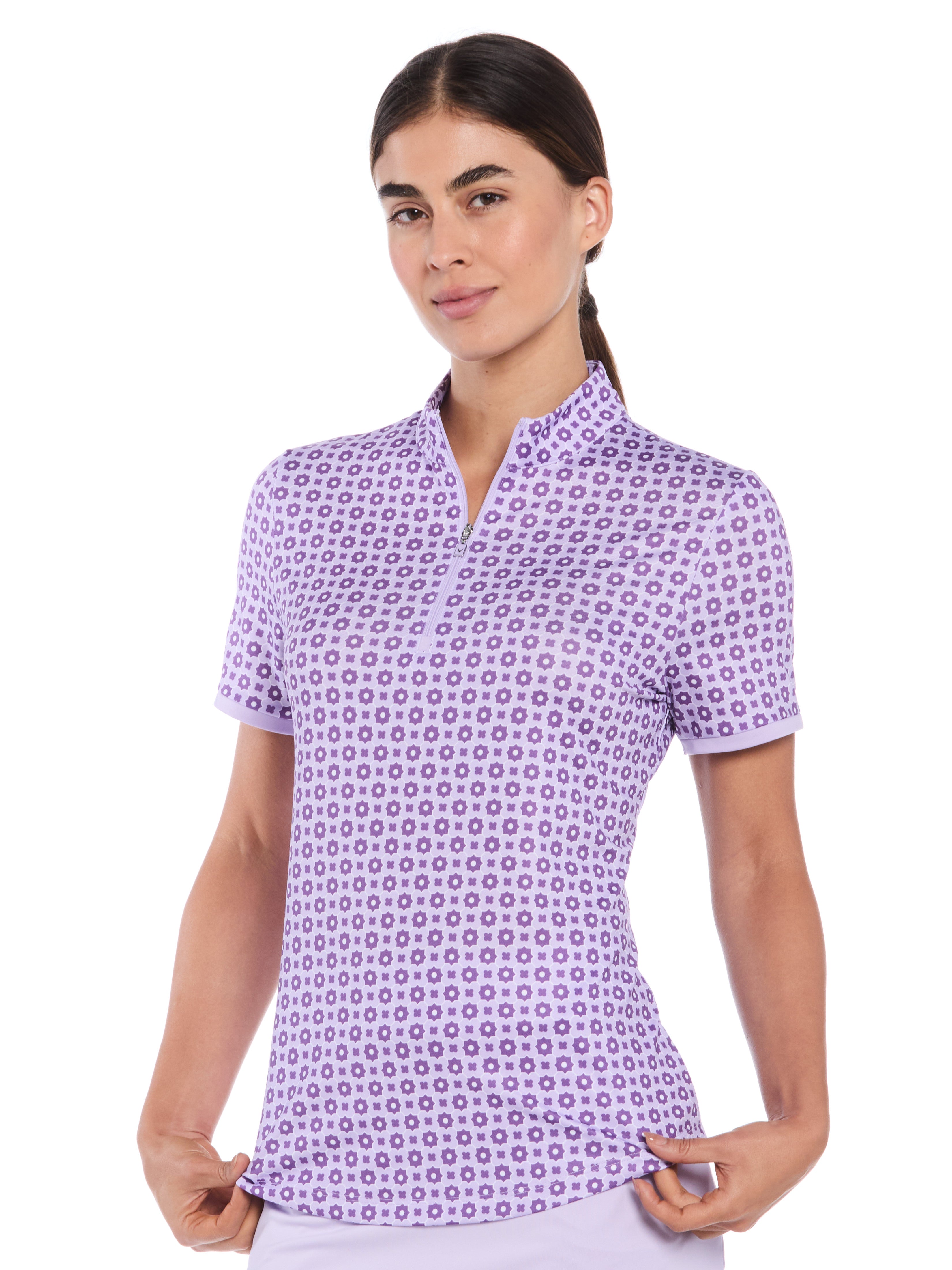 Womens Geo Print Zip Golf Polo – Callaway Apparel