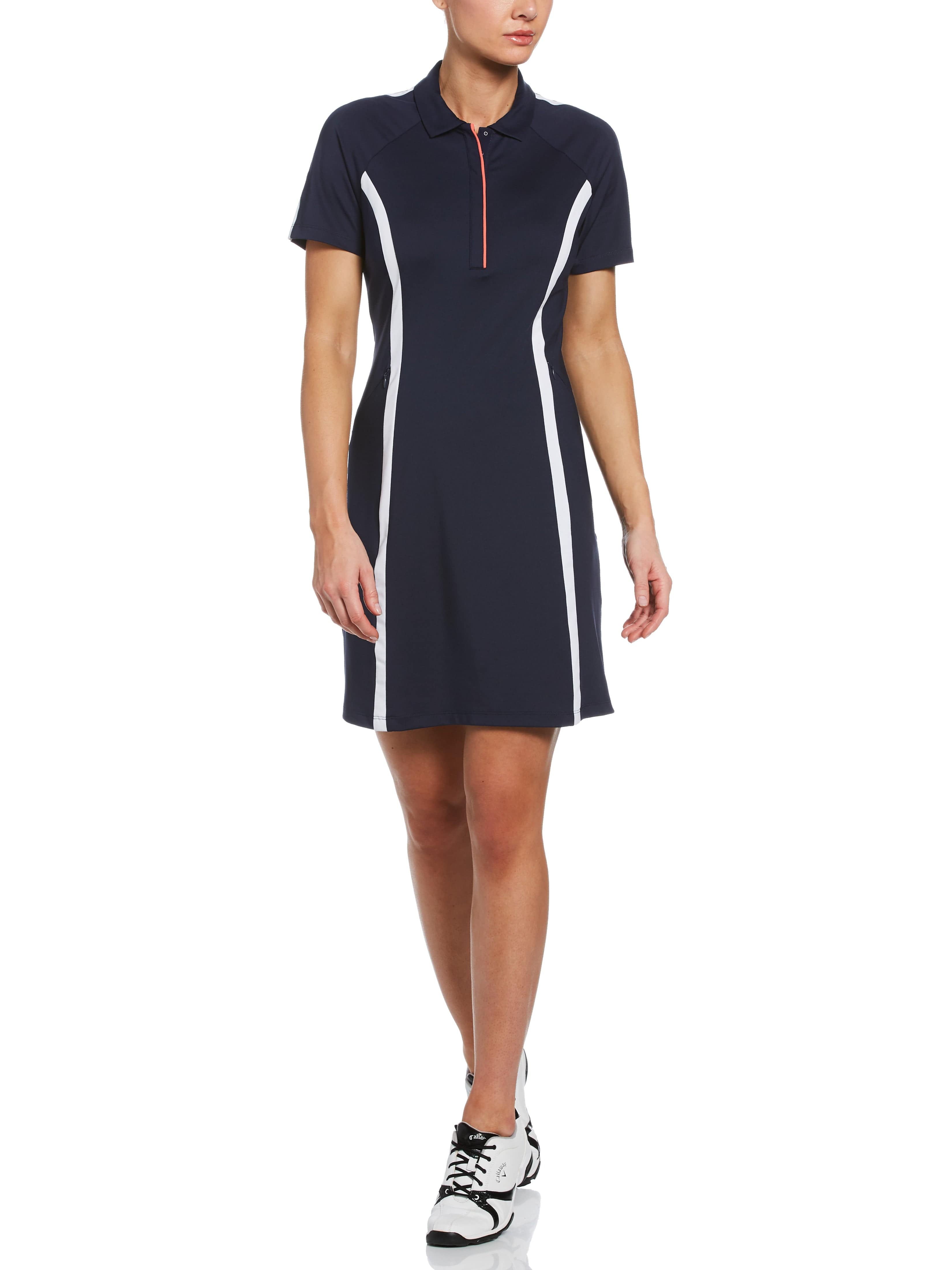 Womens Plus Swing Tech Color Block Golf Dress Callaway Apparel Womens Plus Swing Tech Color Block Golf Dress Callaway Apparel