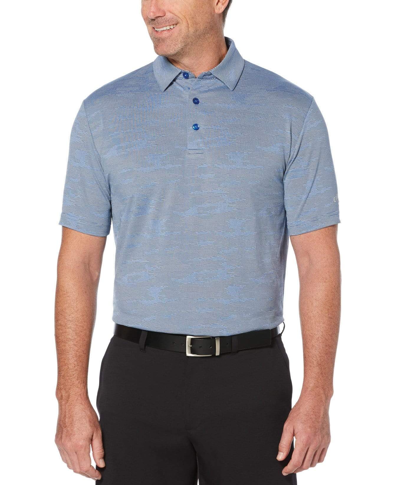 Mens-Jacquard-Polo-Lapis-Blue-