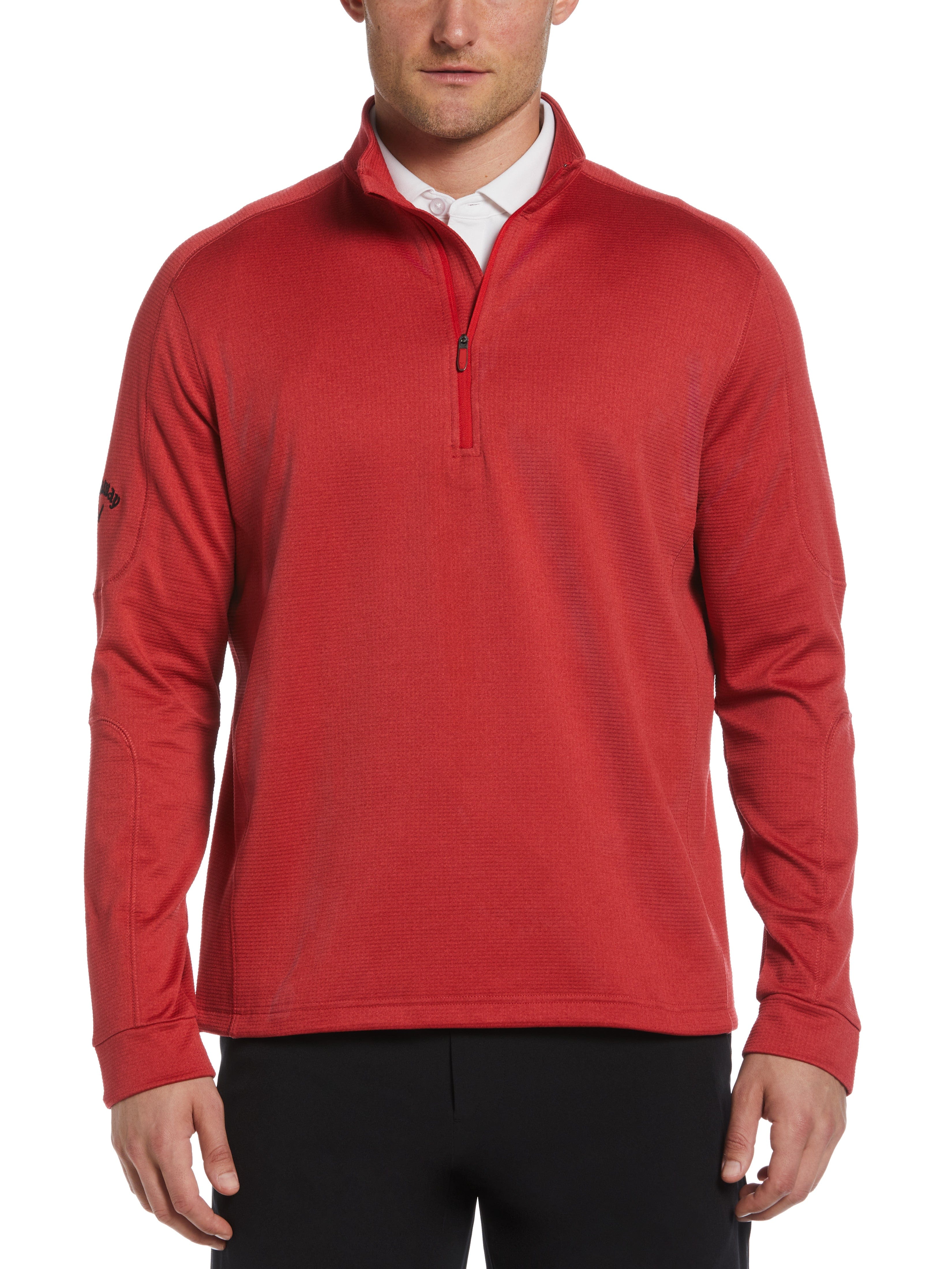 Mens Midweight Waffle Knit 1/4 Zip Golf Pullover – Callaway Apparel