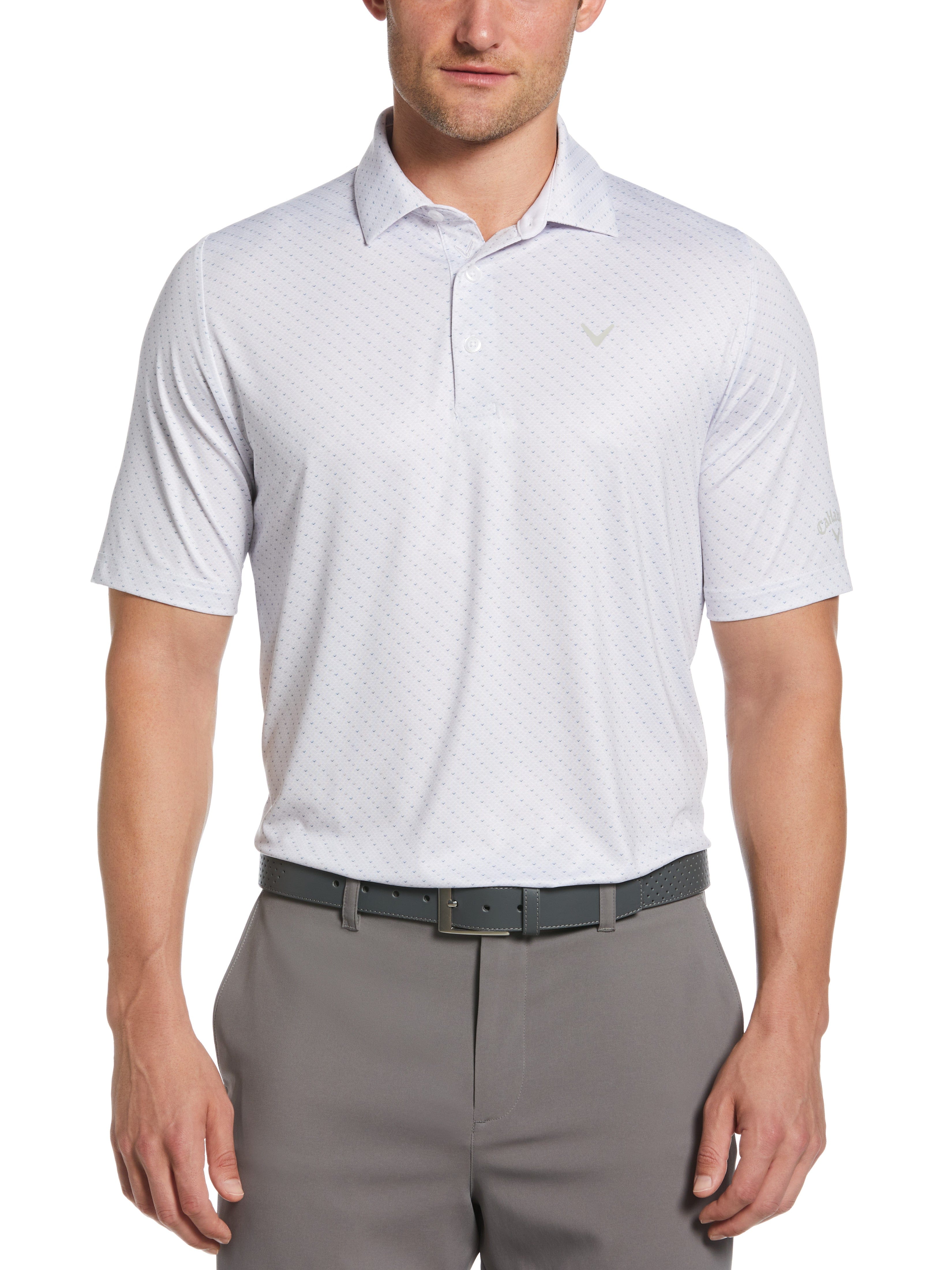 Mens Swing Tech™ Allover Chevron Golf Polo Shirt – Callaway Apparel