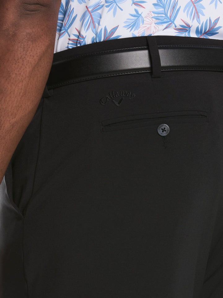 Flat Front Stretch Golf Shorts (Caviar) 