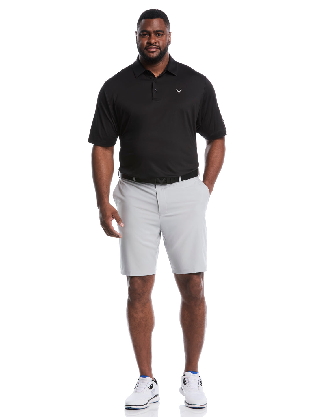 Flat Front Stretch Golf Shorts (High Rise) 