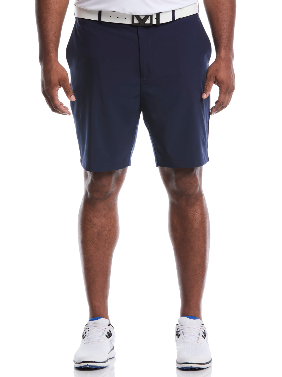 Flat Front Stretch Golf Shorts (Peacoat) 