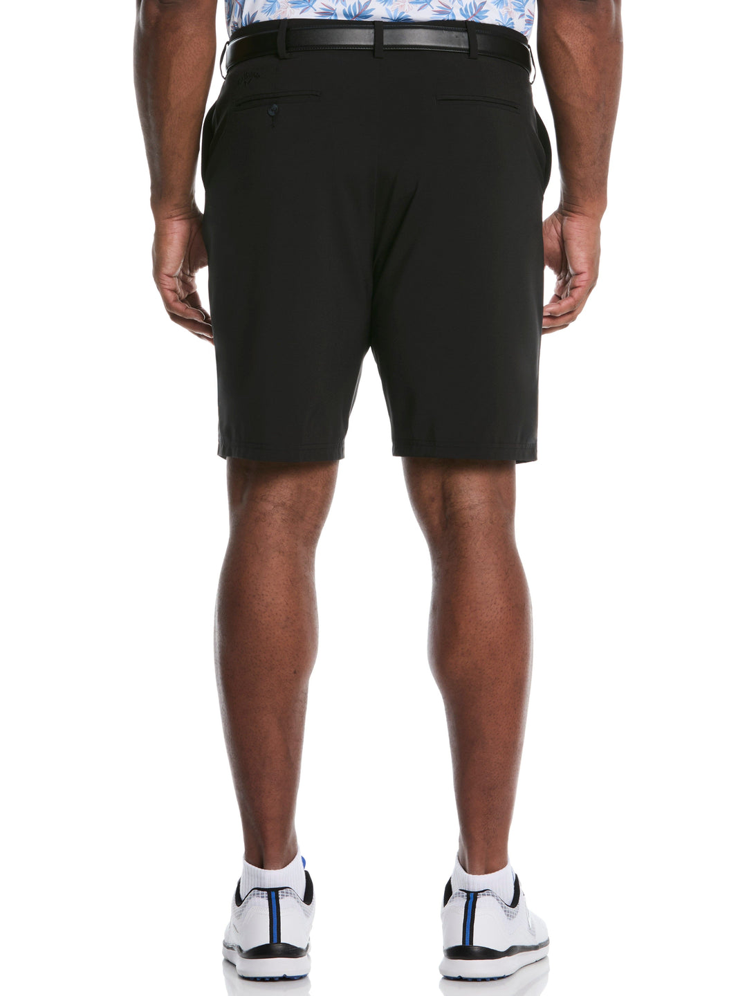 Flat Front Stretch Golf Shorts (Caviar) 