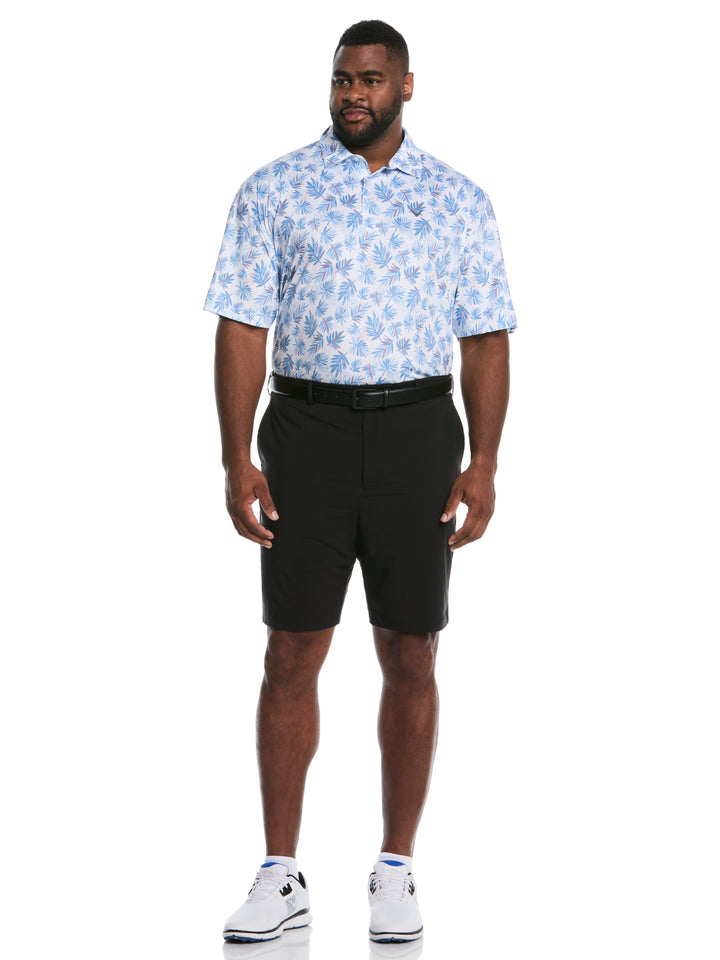 Flat Front Stretch Golf Shorts (Caviar) 