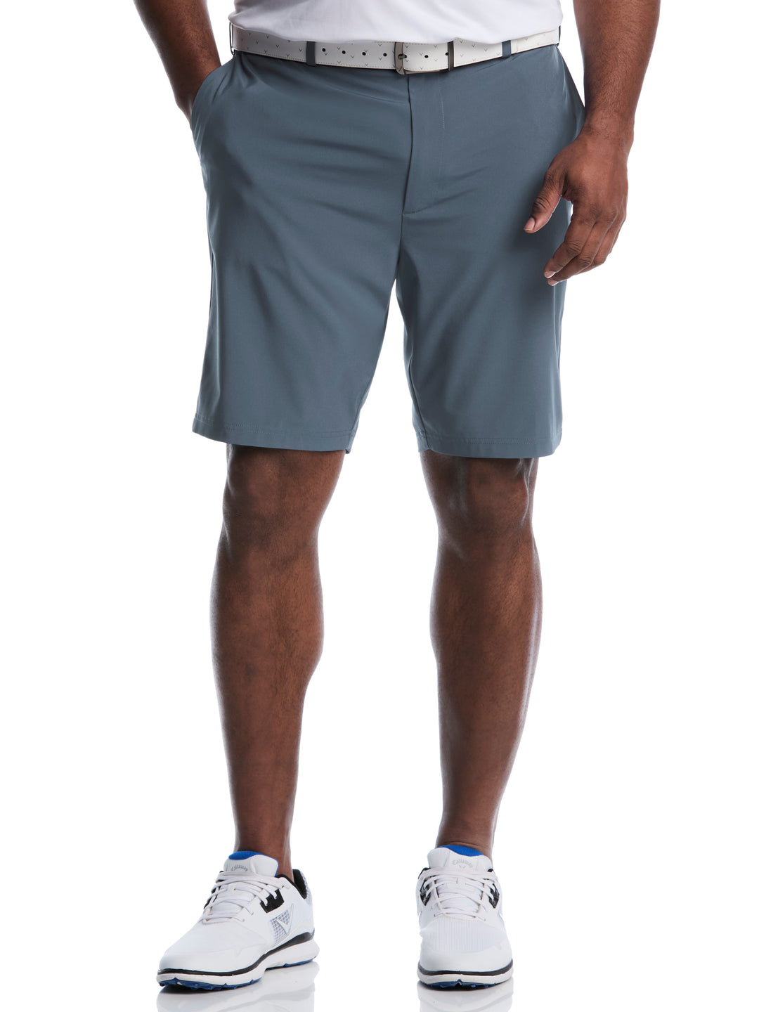 Flat Front Stretch Golf Shorts (Vintage Indigo) 