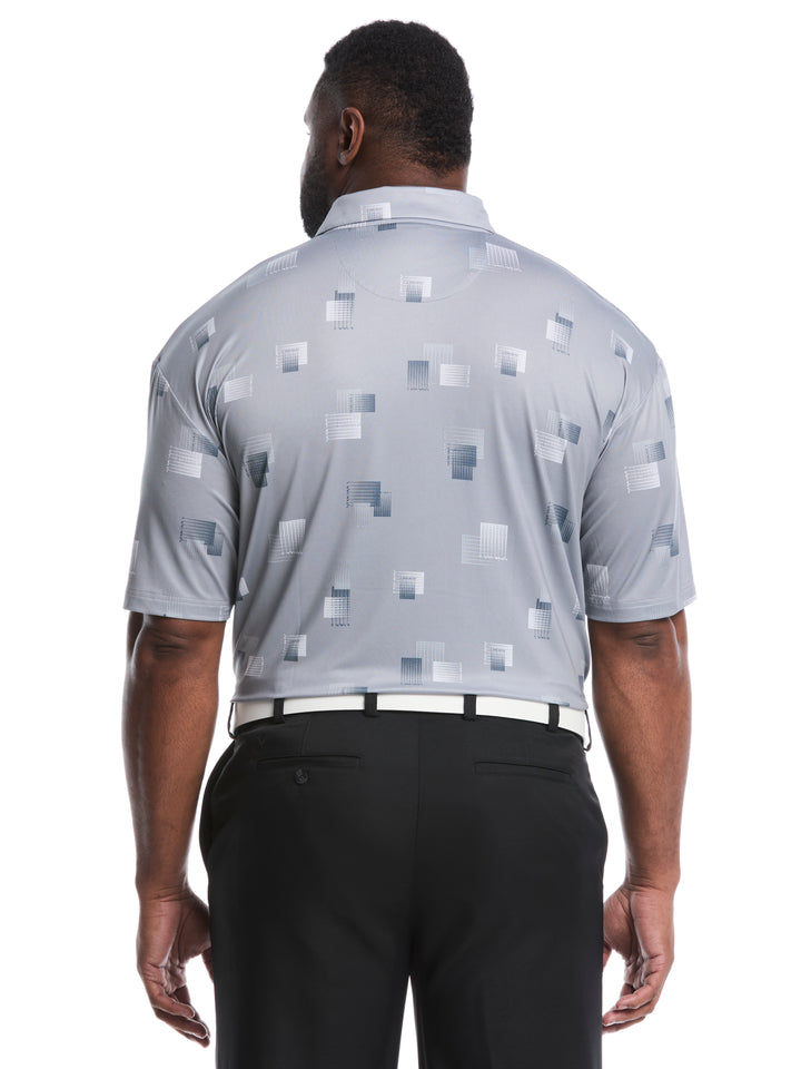 Big & Tall 8 Essential Clubs Print Polo (Concrete) 