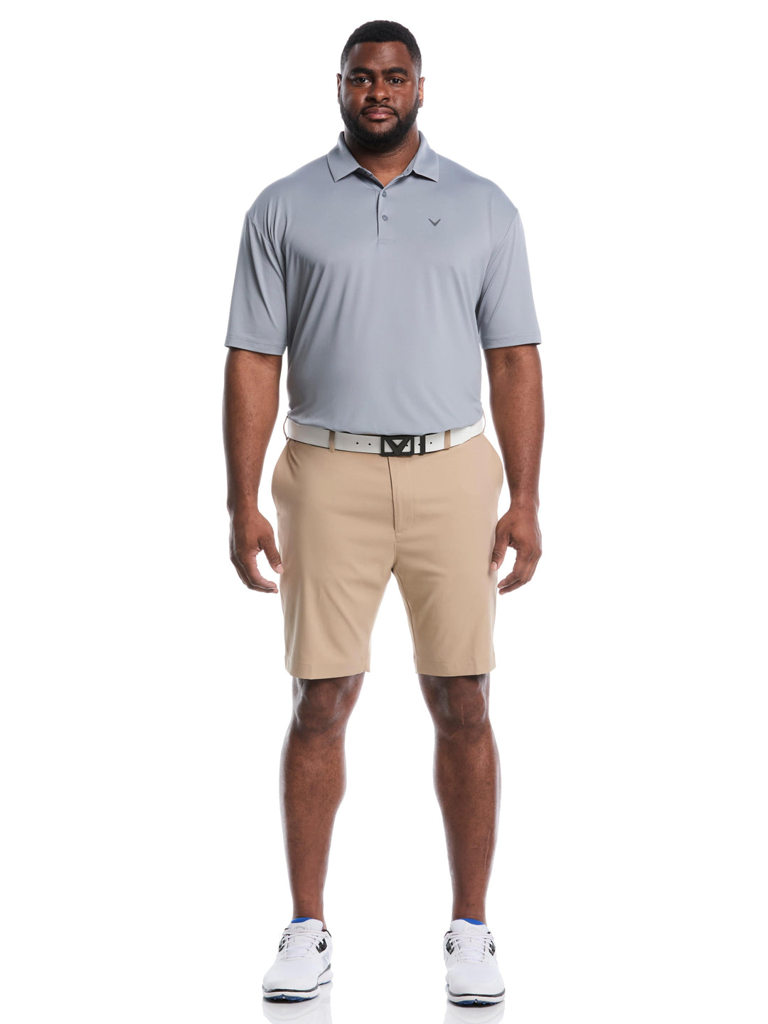 Opti-Stretch Solid Short with Active Waistband (Chinchilla) 