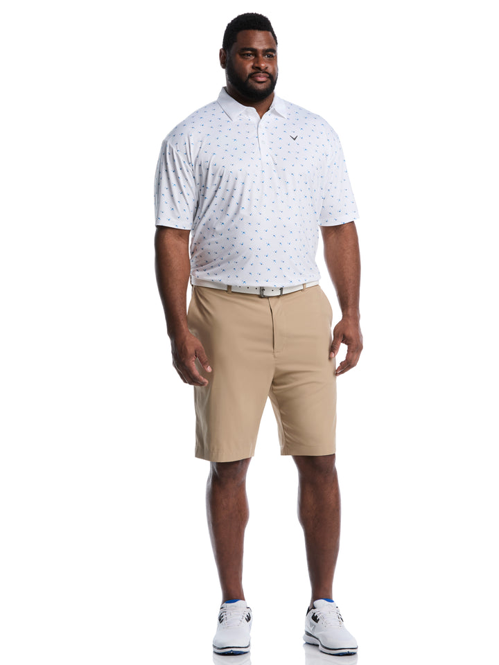 Big & Tall All Over Birdie Chev Print-Polos-Callaway