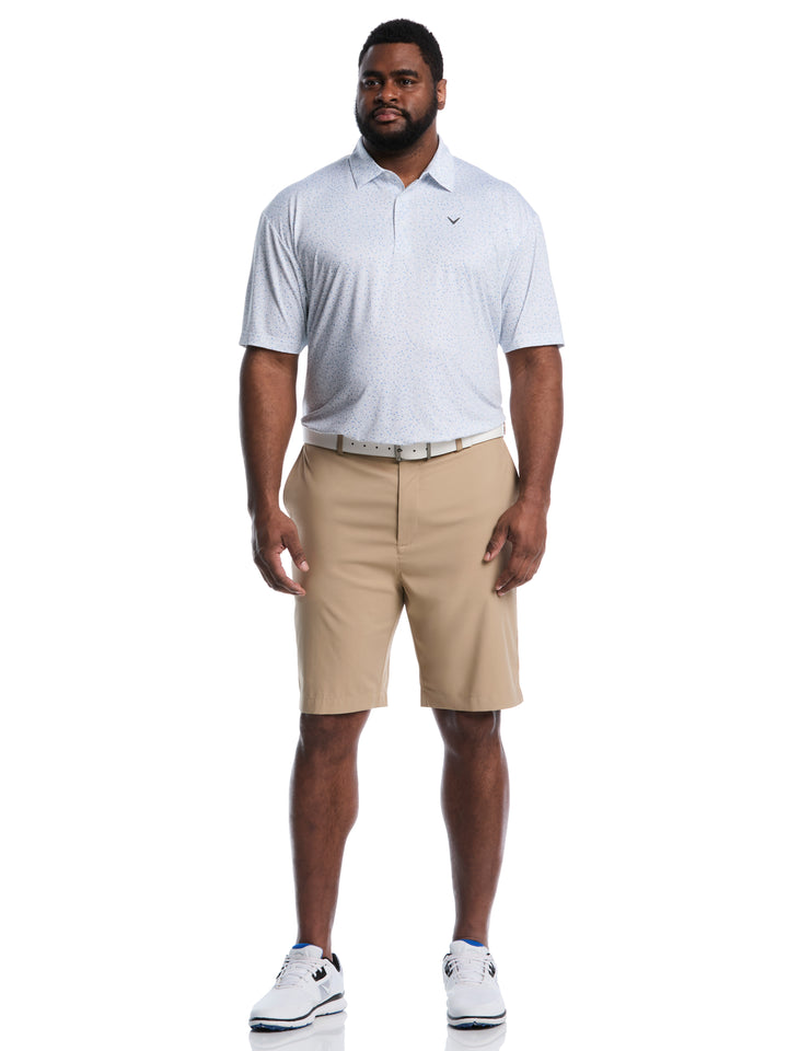 Big & Tall All Over Confetti Floral Print Polo-Polos-Callaway