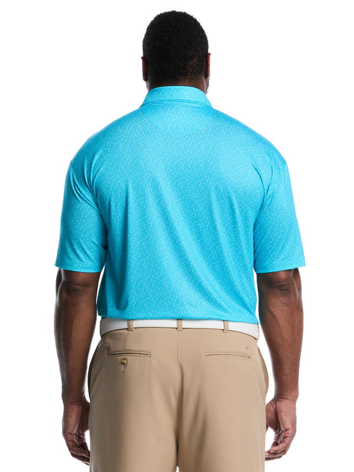 Big & Tall All Over Mini Geo Print Polo-Polos-Callaway