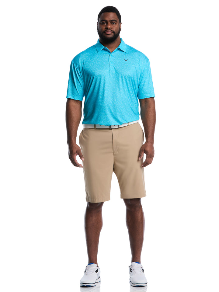 Big & Tall All Over Mini Geo Print Polo-Polos-Callaway