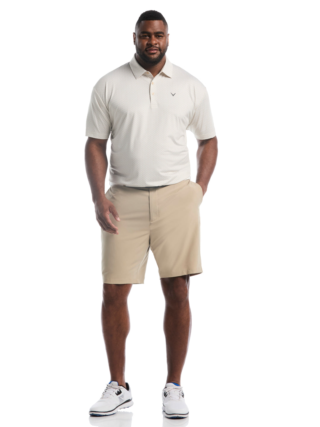 Big & Tall All-Over Tee Print Polo-Polos-Callaway