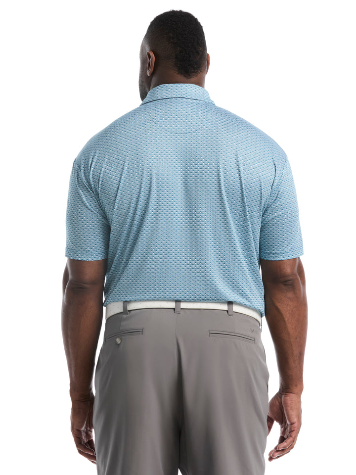 Big & Tall All-Over Tee Print Polo-Polos-Callaway