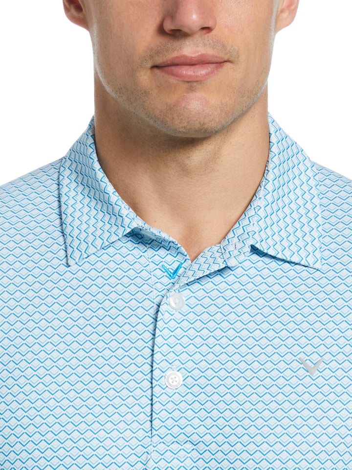 Big & Tall Chevron Printed Polo-Polos-Callaway
