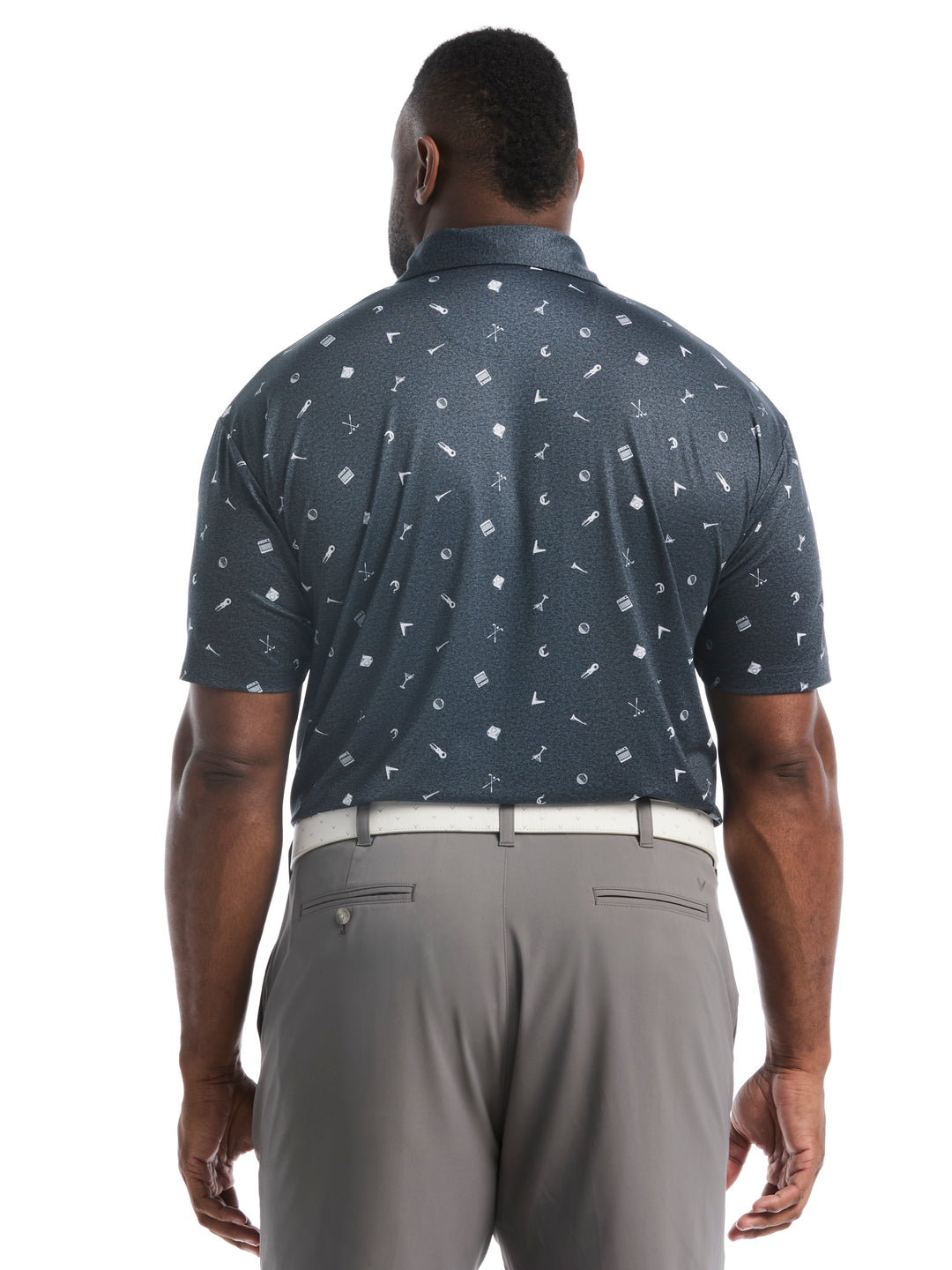 Big & Tall Clubhouse Essentials Print Polo-Polos-Callaway