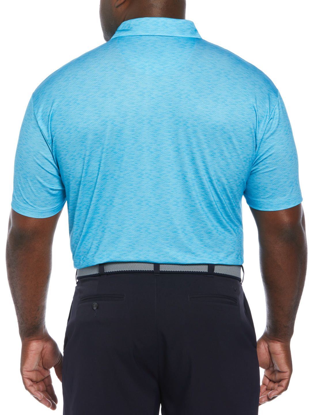 SMU SS ENG. PRINTED SD BLOCK POLO (River Blue) 