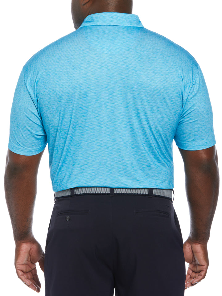 SMU SS ENG. PRINTED SD BLOCK POLO (River Blue) 
