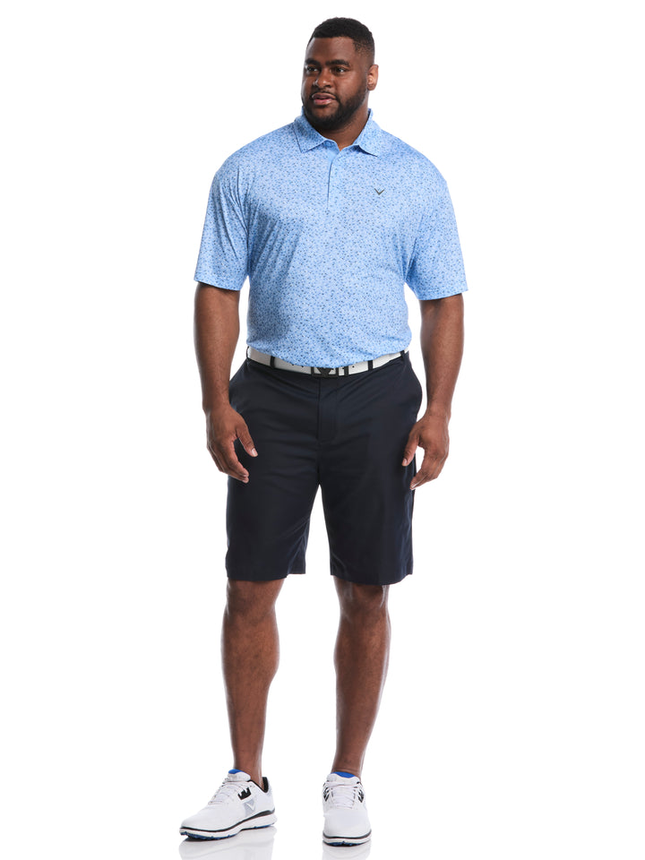 Big & Tall Confetti Chevron All Over Polo (Open Air) 