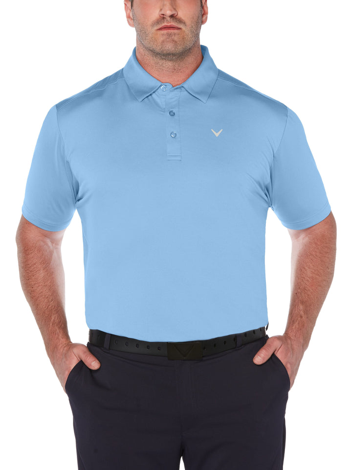 Big & Tall Cooling Micro Hex Polo with Chevron-Polos-Callaway