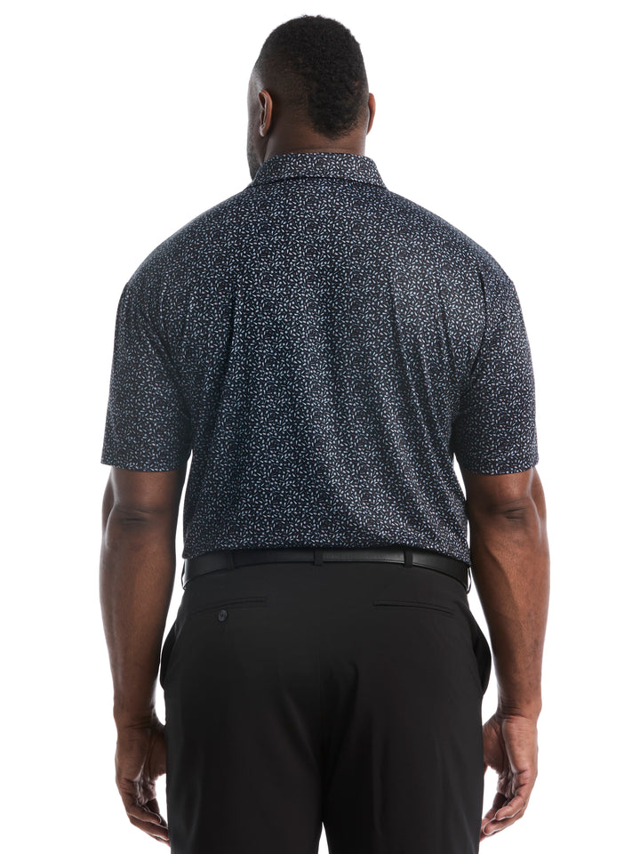 Big & Tall Course Essentials Confetti Print Polo-Polos-Callaway