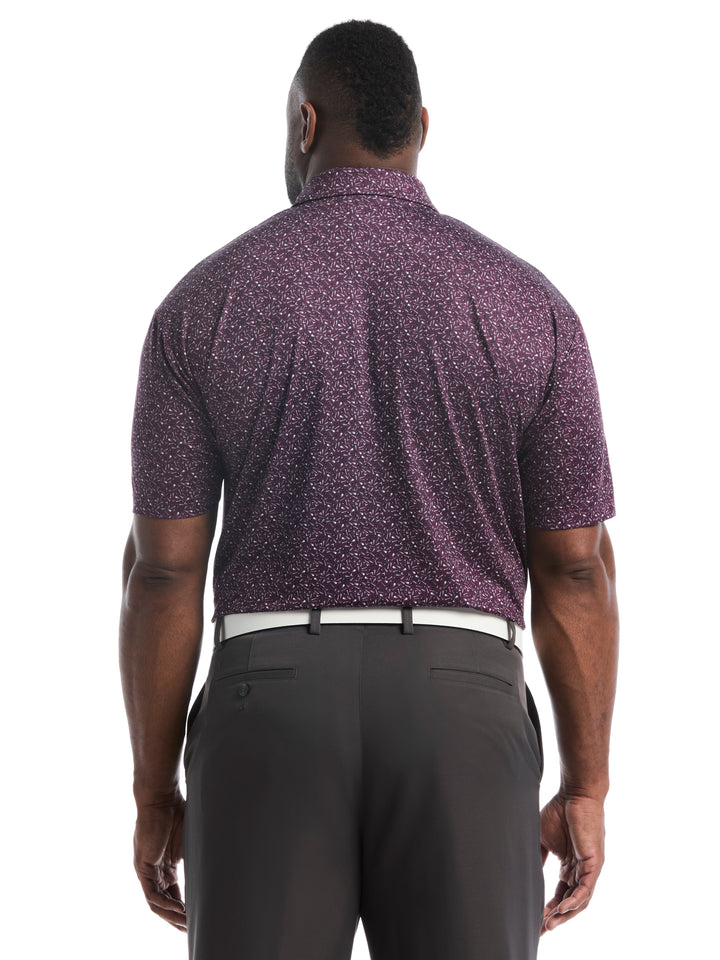 Big & Tall Course Essentials Confetti Print Polo-Polos-Callaway