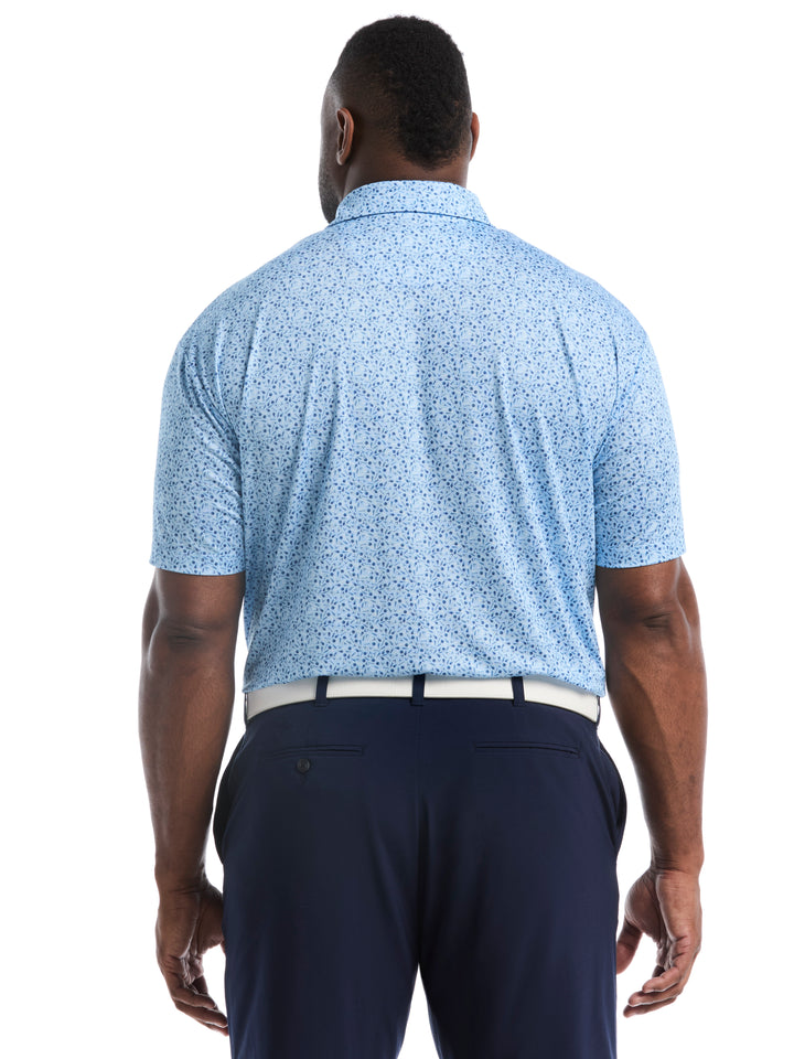 Big & Tall Course Essentials Confetti Print Polo-Polos-Callaway