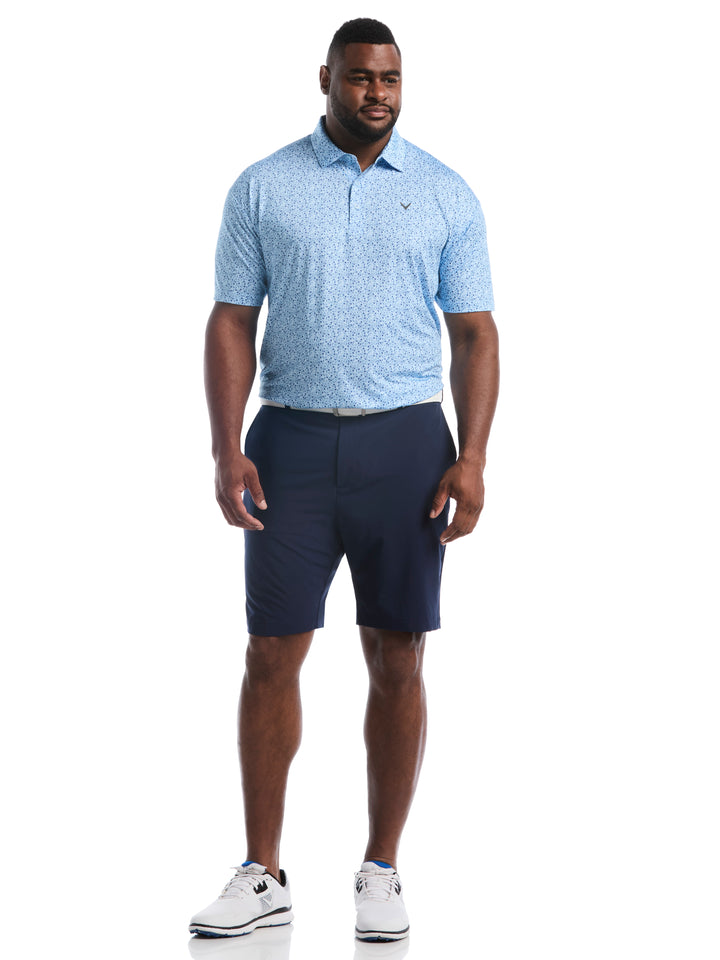 Big & Tall Course Essentials Confetti Print Polo-Polos-Callaway