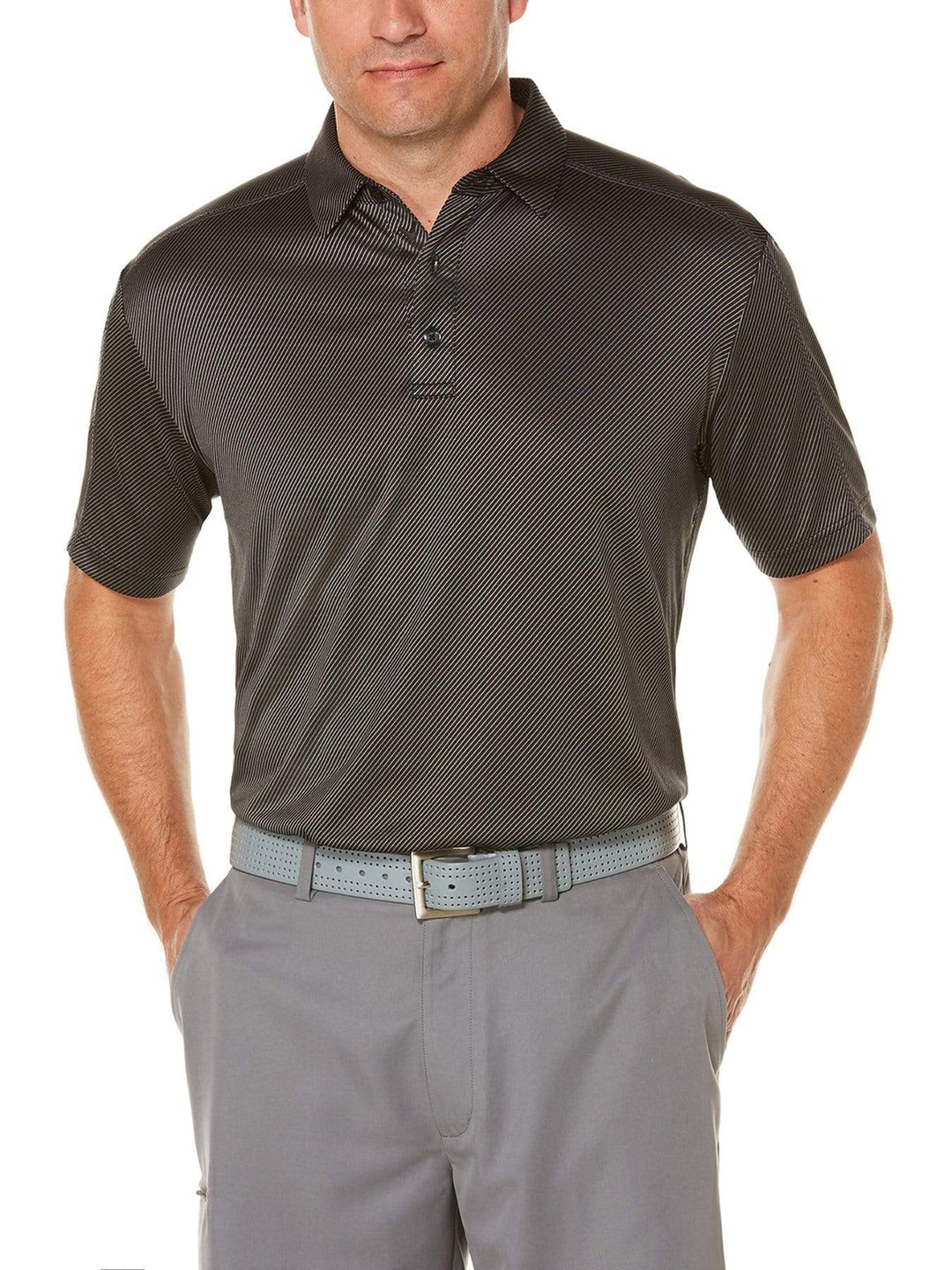 Big & Tall Denim Jacquard Polo Polos