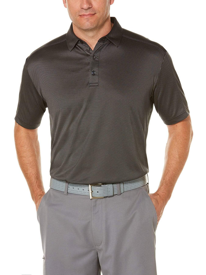 Big & Tall Denim Jacquard Polo Polos