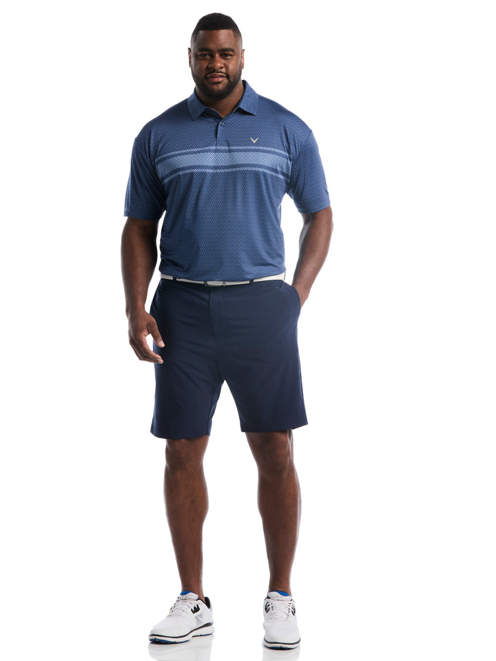 Big & Tall Engineered Blocked Geo Print Polo-Polos-Callaway
