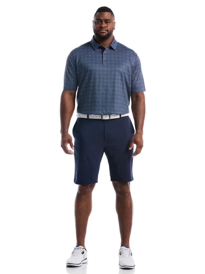Big & Tall Fractal Chevron Print Polo-Polos-Callaway