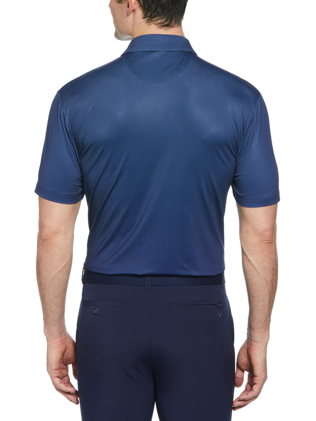 Big & Tall Gingham Print Golf Polo-Polos-Callaway