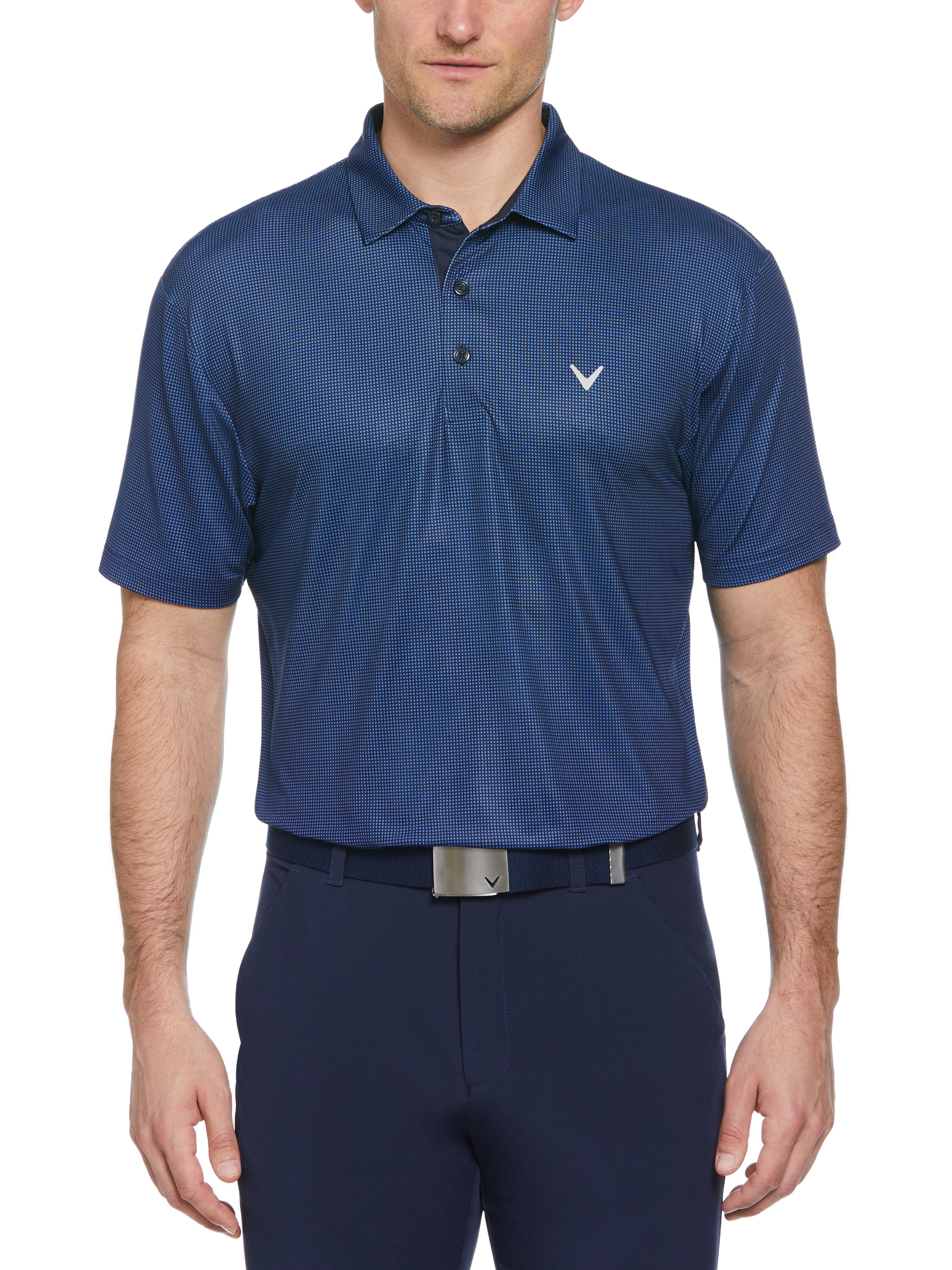Big Tall Gingham Print Golf Polo Callaway Apparel big-tall-gingham-print-golf-polo-callaway-apparel