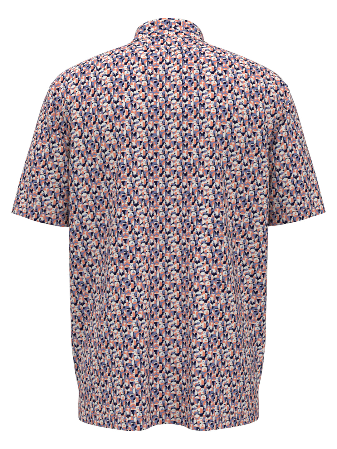 Big & Tall Golf Essentials All Over Polo (Coral Chic) 