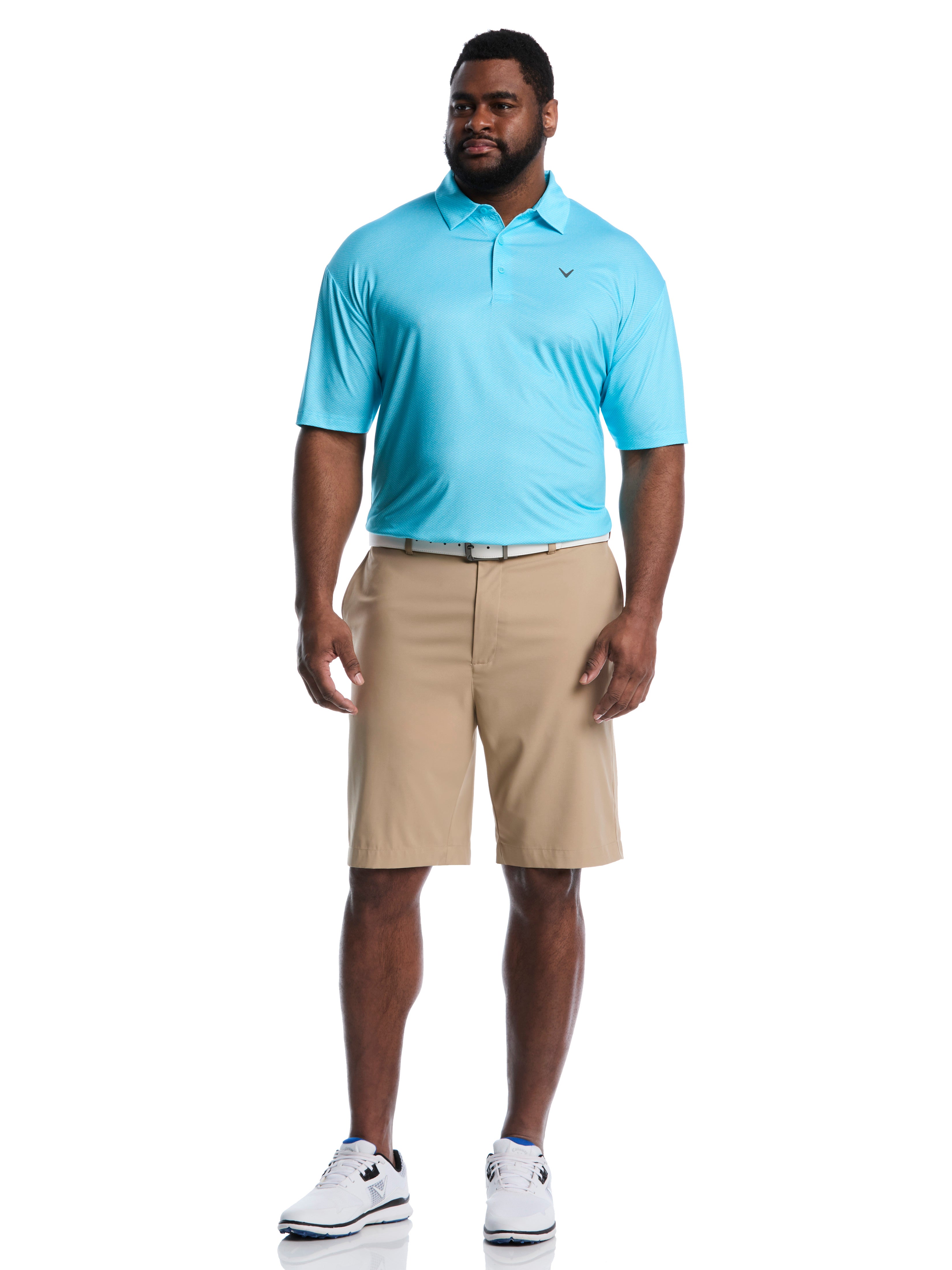 Big & Tall Heather Geo Print Golf Polo – Callaway Apparel