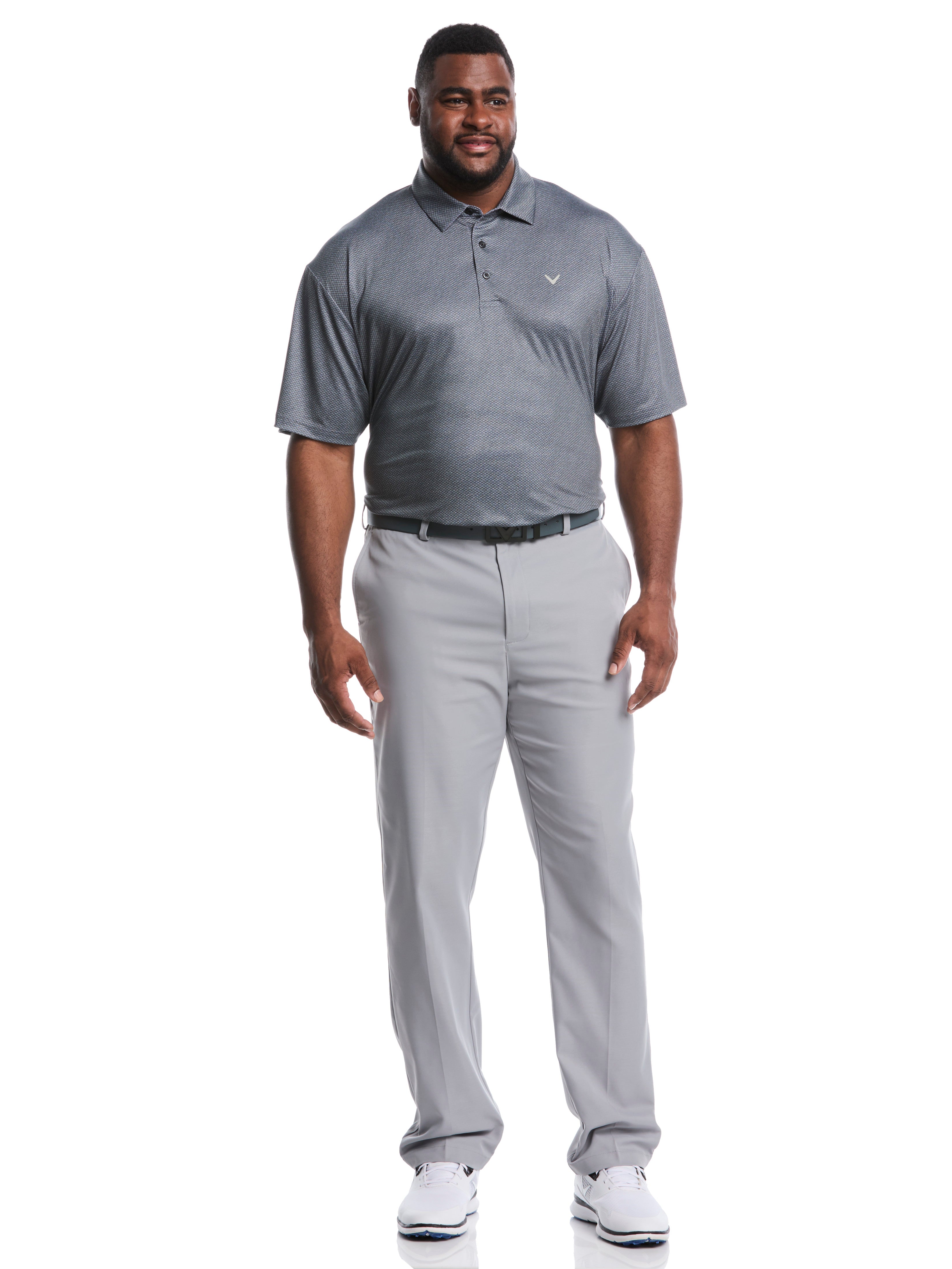 Big & Tall Heather Geo Print Golf Polo – Callaway Apparel