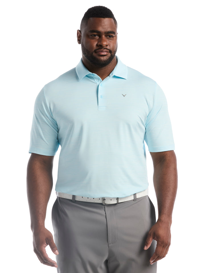 Big & Tall Heather Jacquard Essential Polo-Polos-Atomizer Heather-1X-Callaway