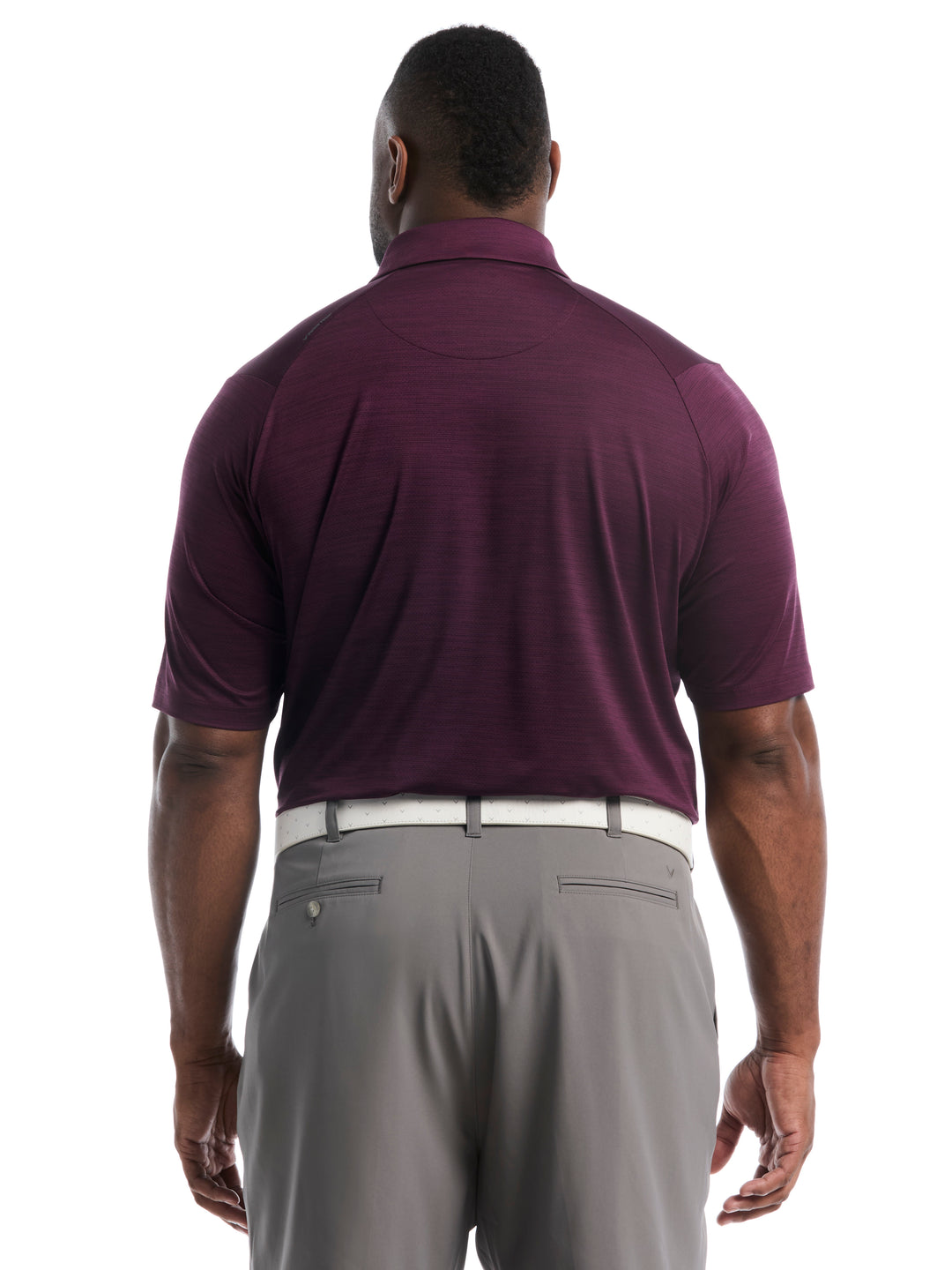 Big & Tall Heather Jacquard Essential Polo-Polos-Callaway
