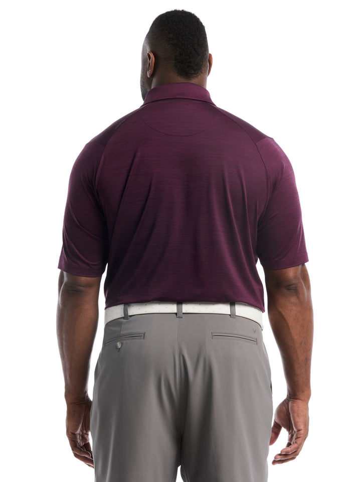 Big & Tall Heather Jacquard Essential Polo-Polos-Callaway