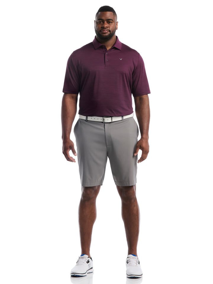 Big & Tall Heather Jacquard Essential Polo-Polos-Callaway