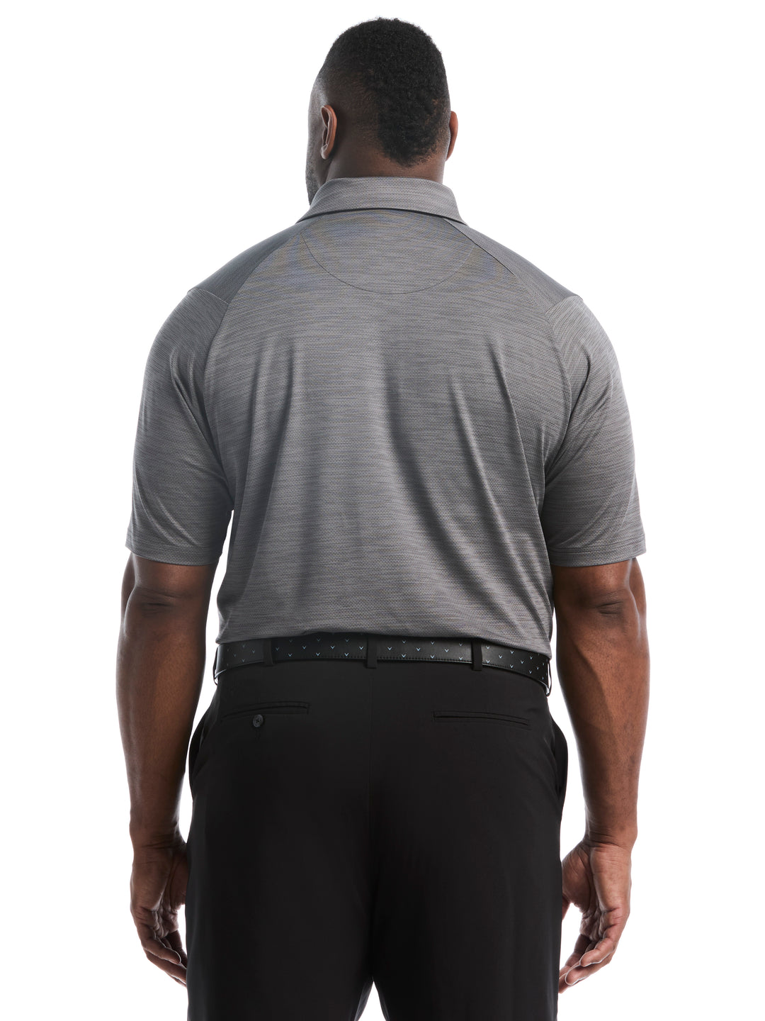 Big & Tall Heather Jacquard Essential Polo-Polos-Callaway