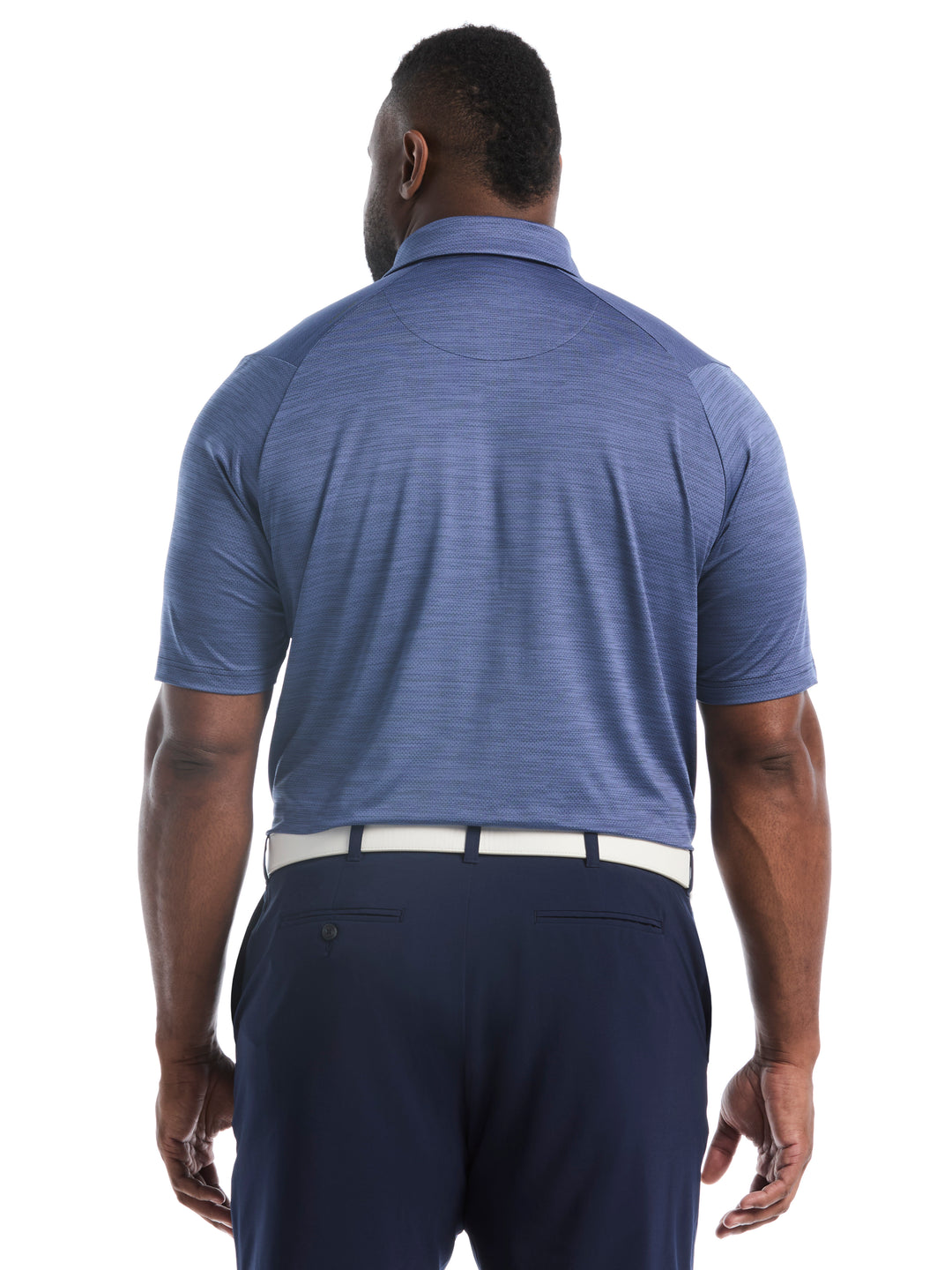 Big & Tall Heather Jacquard Essential Polo-Polos-Callaway