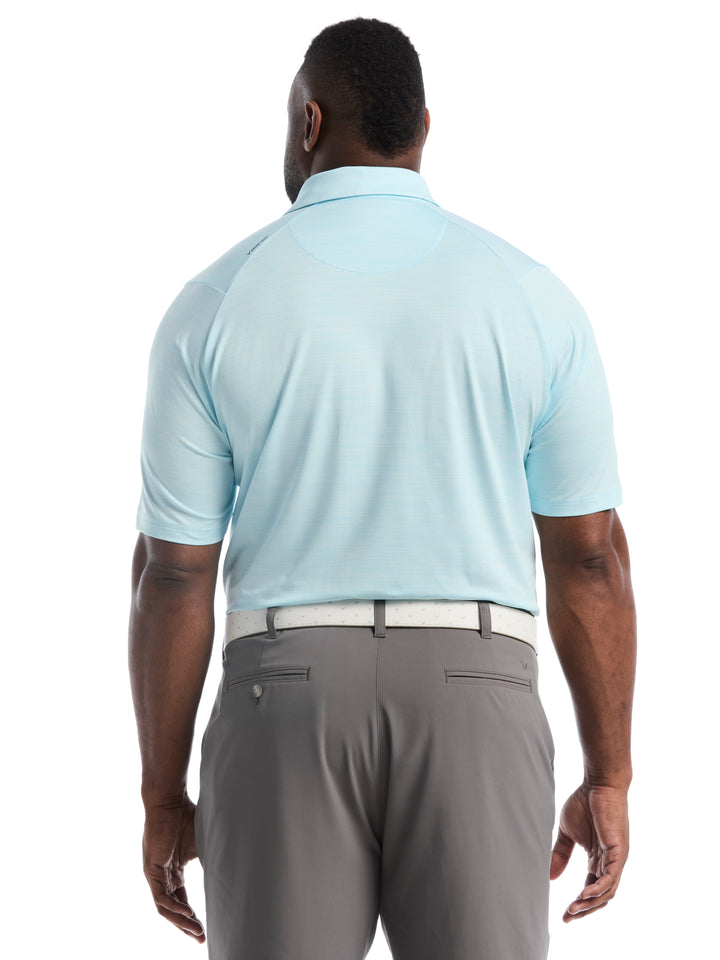 Big & Tall Heather Jacquard Essential Polo-Polos-Callaway