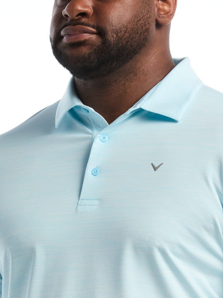 Big & Tall Heather Jacquard Essential Polo-Polos-Callaway