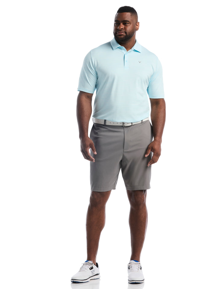 Big & Tall Heather Jacquard Essential Polo-Polos-Callaway