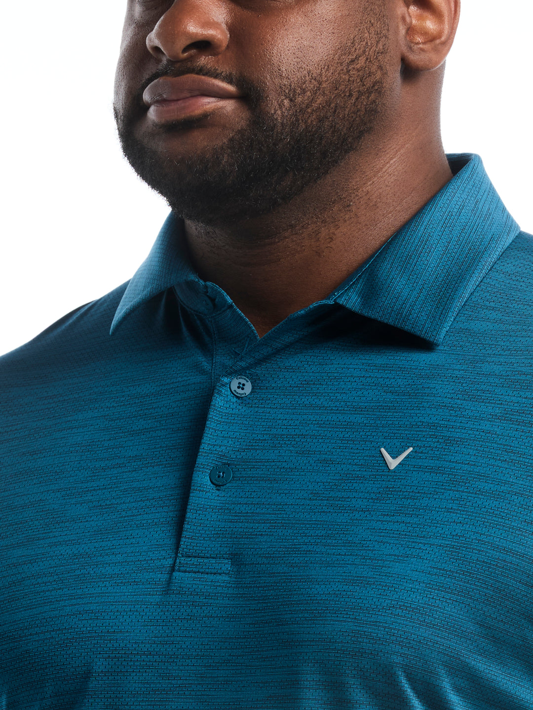 Big & Tall Heather Jacquard Essential Polo-Polos-Callaway